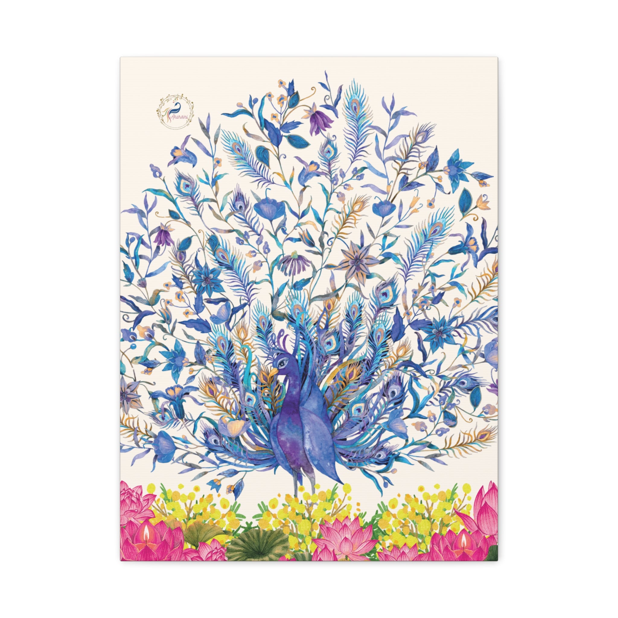 The peacock in the garden
