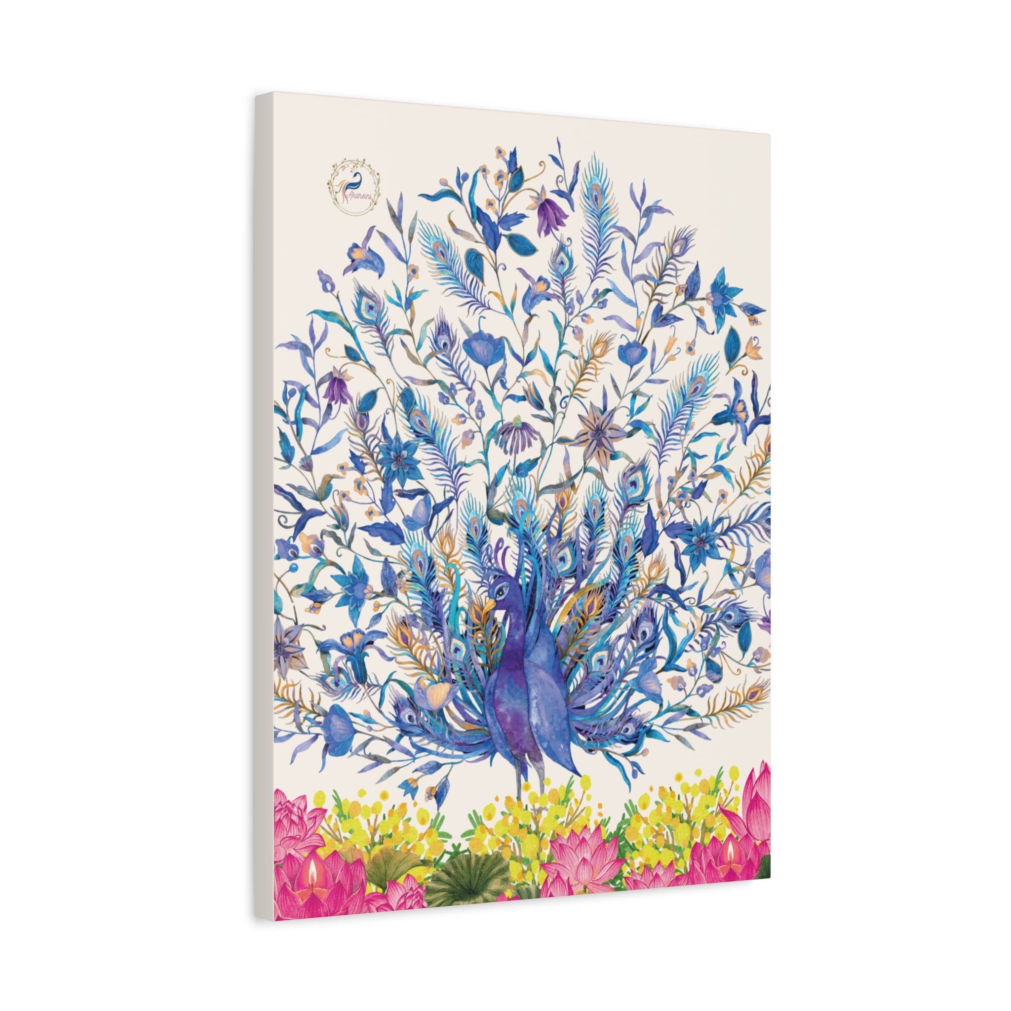 The peacock in the garden