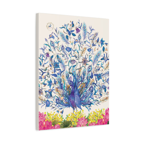 The peacock in the garden