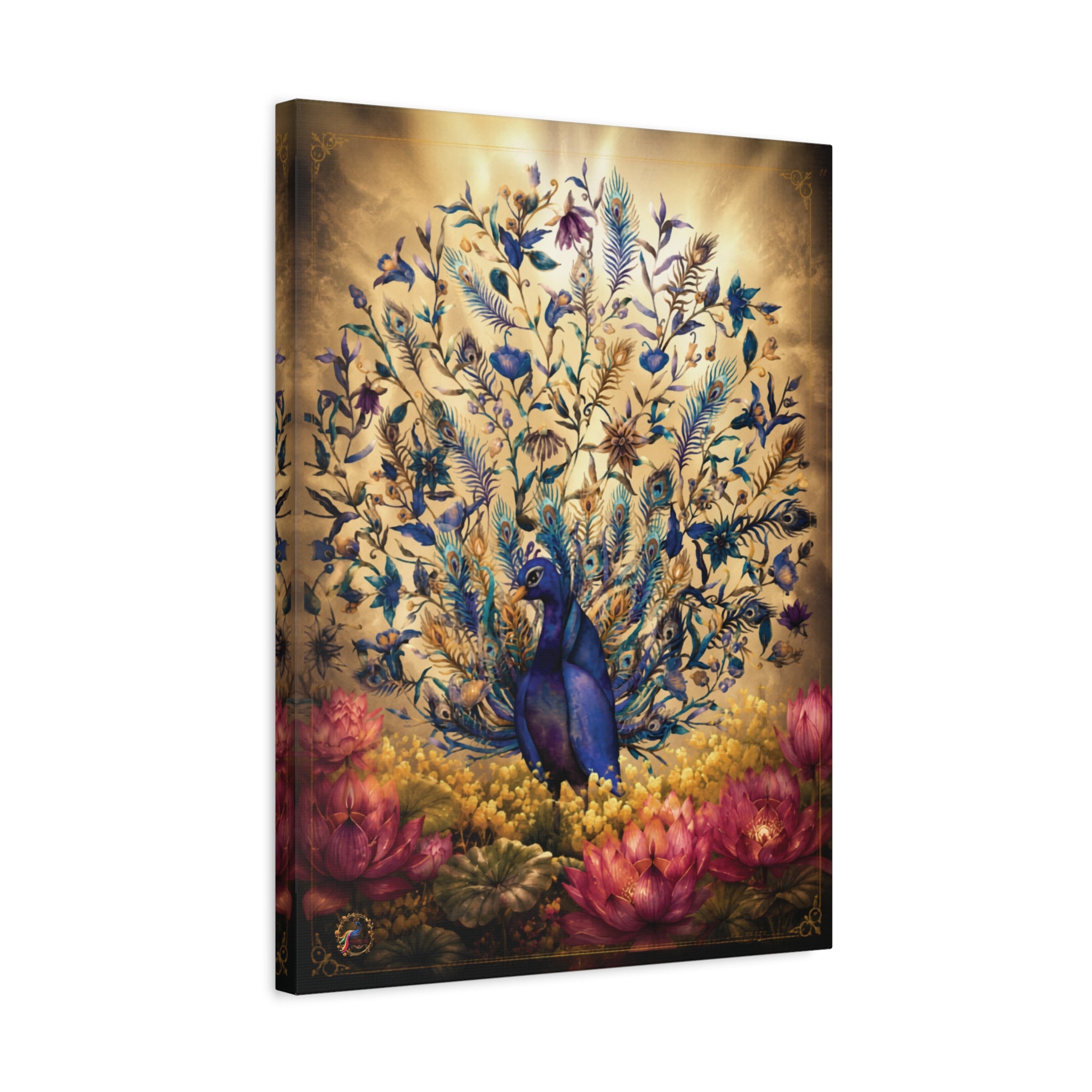 The peacock in the garden